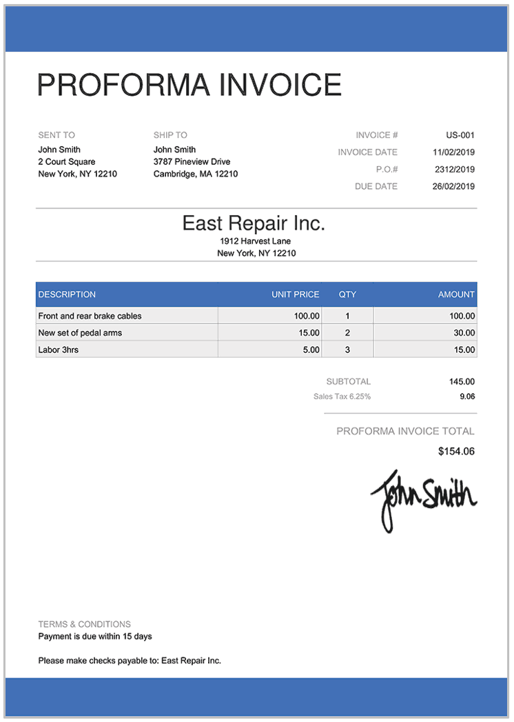 Foundation Invoice Proforma Invoice - Foundational Guide for Customs